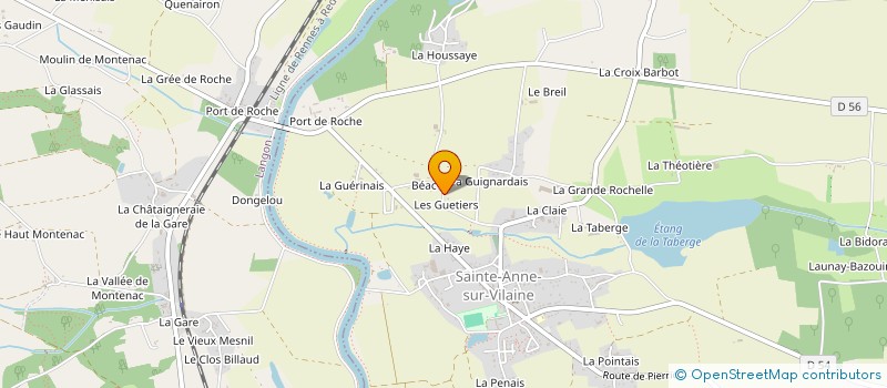 localisation de l'entreprise 523 044 840   SAINTE ANNE SUR VILAINE