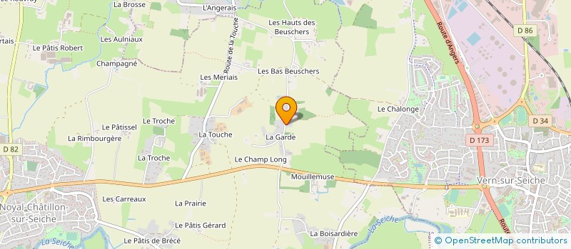 localisation de l'entreprise 523 062 164   NOYAL-CHATILLON-SUR-SEICHE