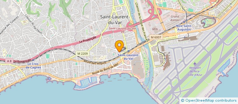 localisation de l'entreprise 523 088 581 à SAINT-LAURENT-DU-VAR