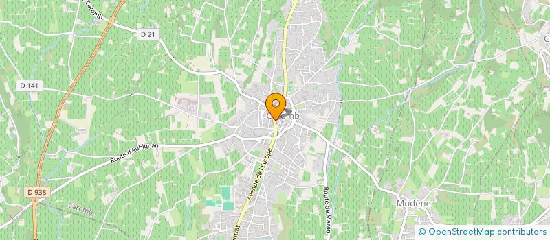 localisation de l'entreprise 523 111 672   CAROMB