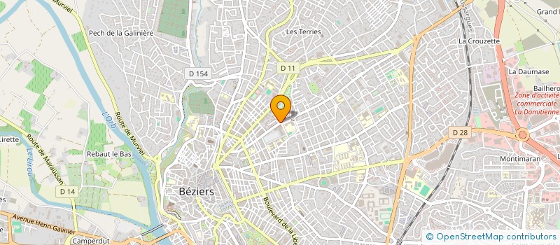 localisation de l'entreprise 523 151 801   BEZIERS