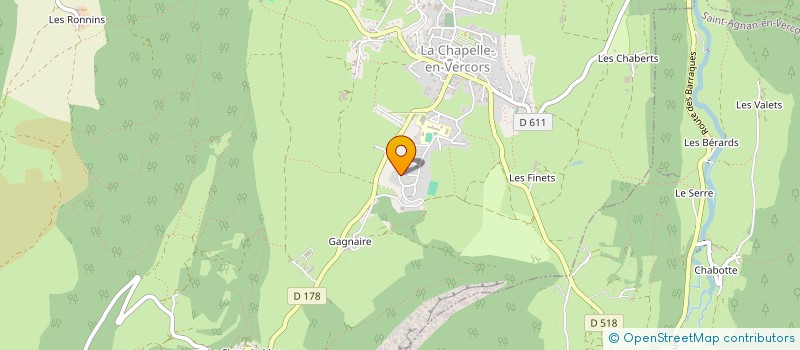 localisation de l'entreprise 523 159 952  à LA CHAPELLE-EN-VERCORS