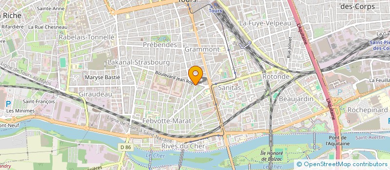 localisation de l'entreprise 523 307 106   TOURS