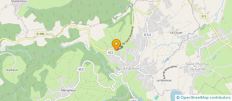 localisation de l'entreprise 523 362 549   LEZIGNEUX