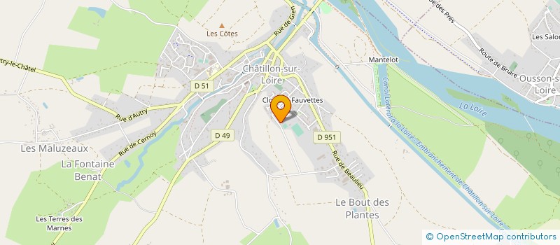 localisation de l'entreprise 523 364 933 à CHATILLON-SUR-LOIRE