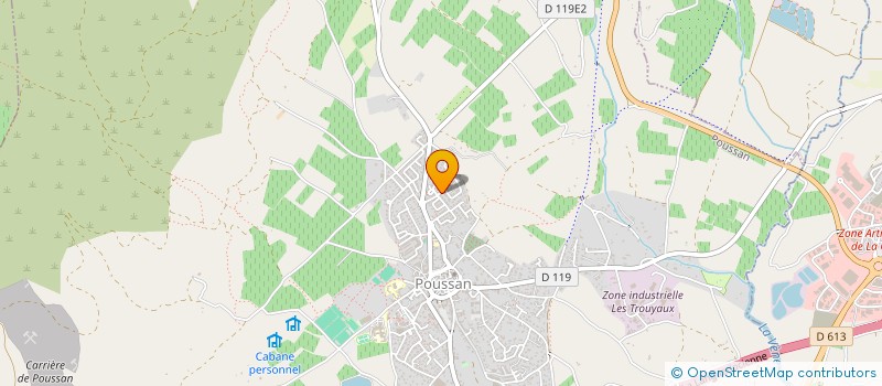 localisation de l'entreprise 523 402 303 à POUSSAN