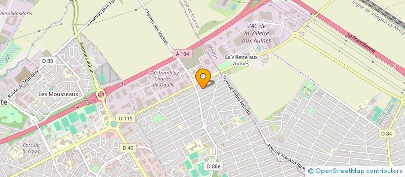 localisation de l'entreprise 523 487 122 à TREMBLAY-EN-FRANCE