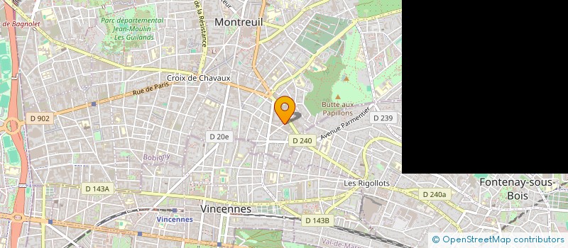 localisation de l'entreprise 523 568 228 à MONTREUIL