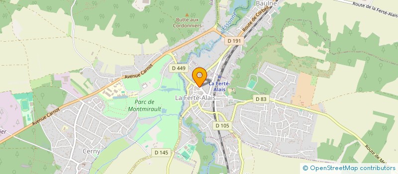 localisation de l'entreprise 523 633 089 à CERNY