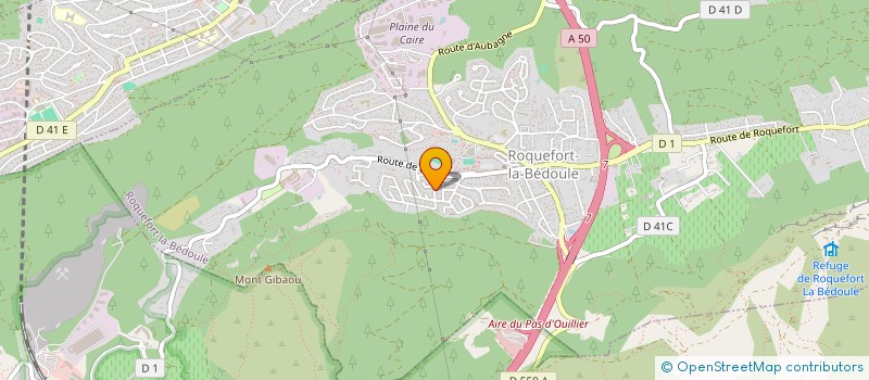 localisation de l'entreprise 523 694 396   ROQUEFORT LA BEDOULE