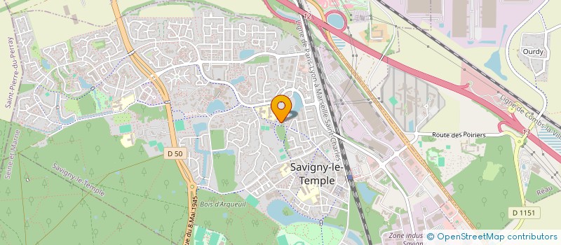 localisation de l'entreprise 523 722 247   SAVIGNY-LE-TEMPLE