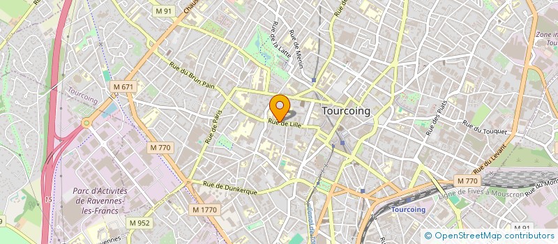 localisation de l'entreprise 523 729 432 à ROUBAIX