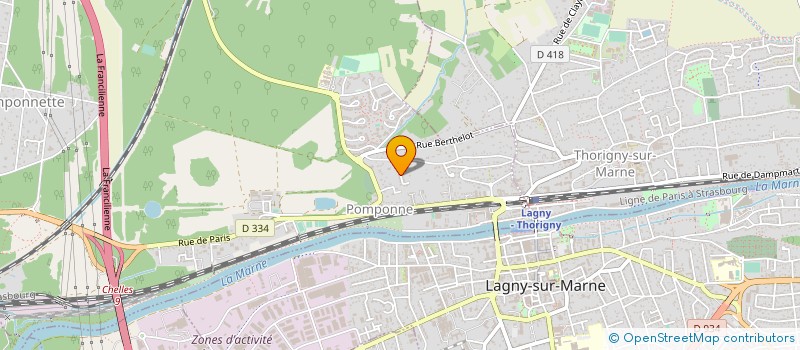 localisation de l'entreprise 523 760 825   POMPONNE