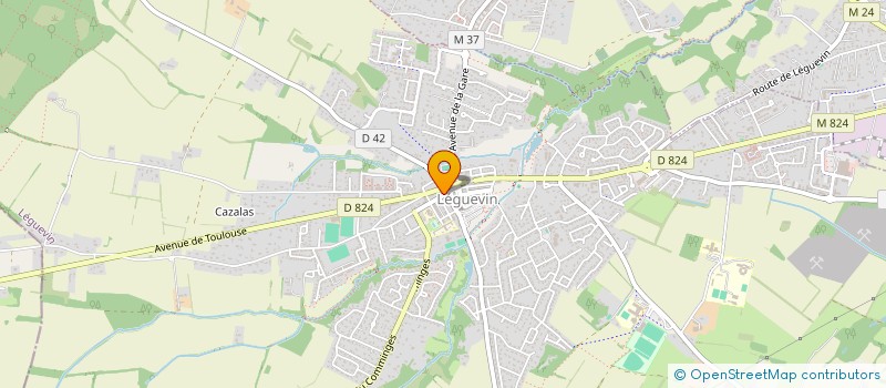 localisation de l'entreprise 523 763 258  à LEGUEVIN