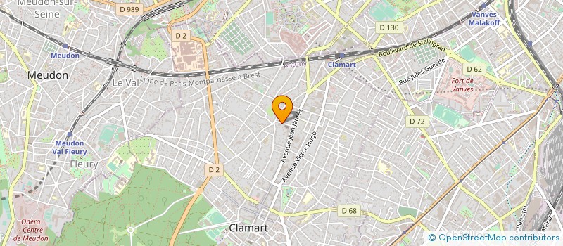 localisation de l'entreprise 523 781 763 à CLAMART