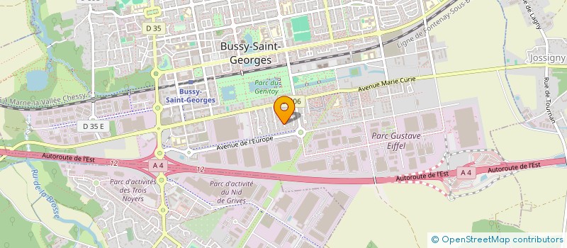 localisation de l'entreprise 523 806 545   BUSSY-SAINT-GEORGES