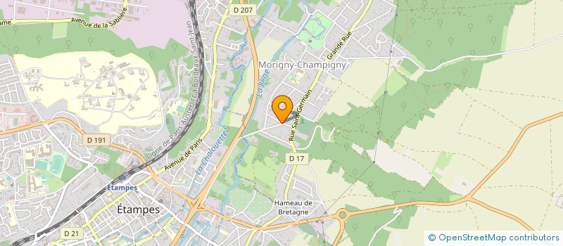 localisation de l'entreprise 523 807 949   MORIGNY-CHAMPIGNY