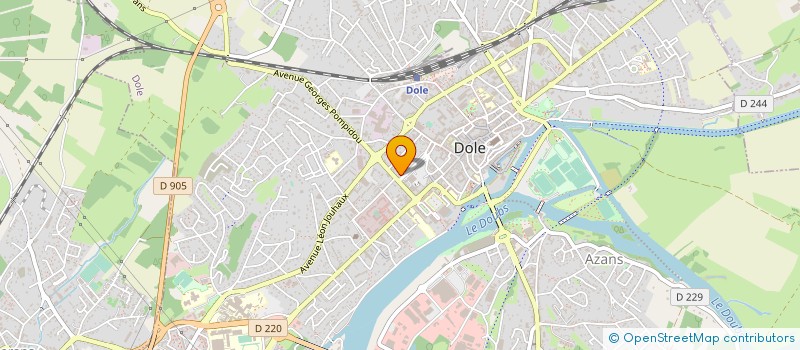 localisation de l'entreprise 523 836 617  à DOLE