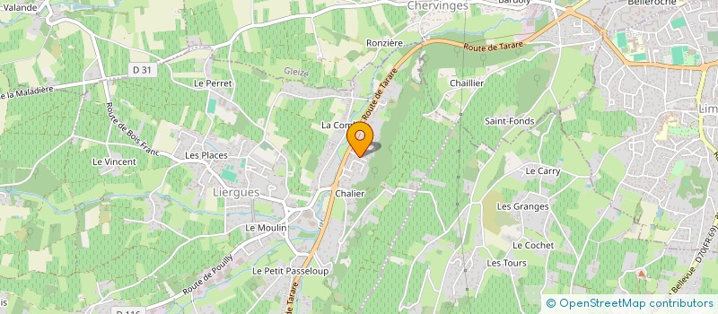 localisation de l'entreprise 523 875 334   PORTE DES PIERRES DOREES