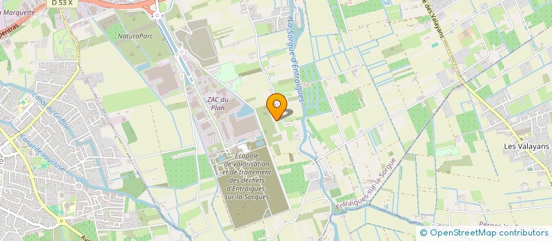 localisation de l'entreprise 523 921 591   ENTRAIGUES-SUR-LA-SORGUE