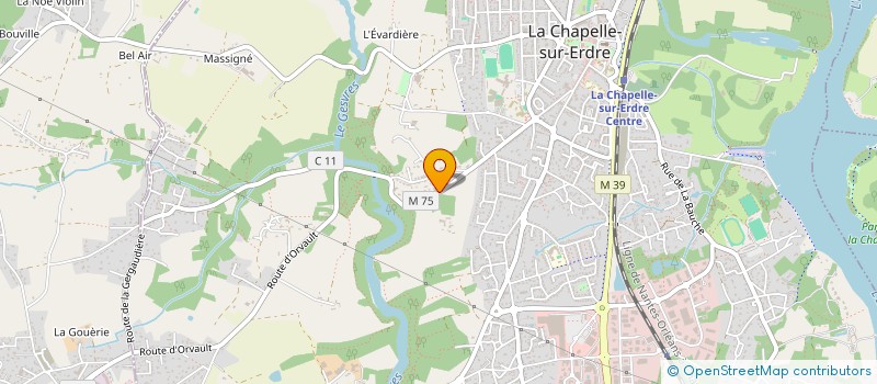 localisation de l'entreprise 523 980 688   LA CHAPELLE-SUR-ERDRE