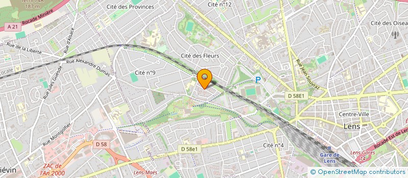 localisation de l'entreprise 524 210 085   LENS