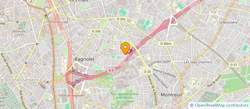 localisation de l'entreprise 524 264 702 à BAGNOLET