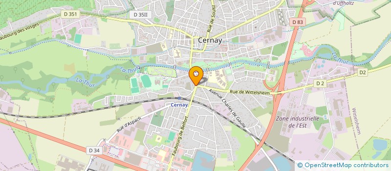 localisation de l'entreprise 524 344 140 à CERNAY