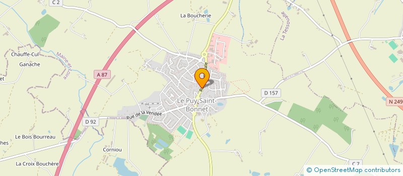 localisation de l'entreprise 524 405 594  à CHOLET