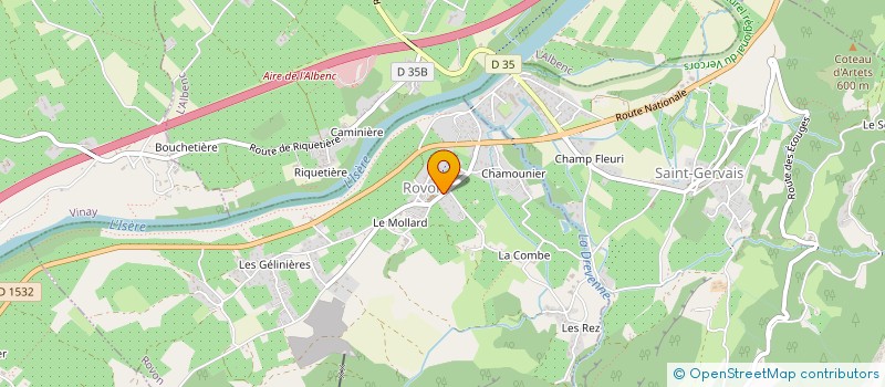 localisation de l'entreprise 524 593 969   ROVON