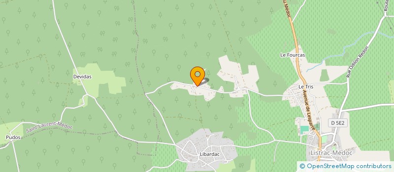 localisation de l'entreprise 524 621 513   LISTRAC-MEDOC
