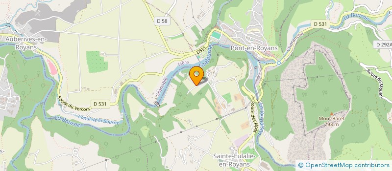 localisation de l'entreprise 524 630 571   SAINTE-EULALIE-EN-ROYANS