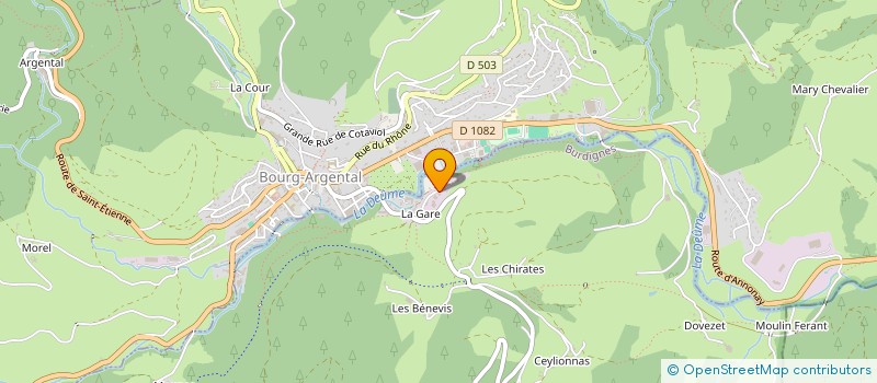 localisation de l'entreprise 524 719 390   BOURG-ARGENTAL