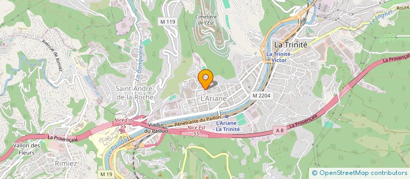 localisation de l'entreprise 524 723 087 à NICE