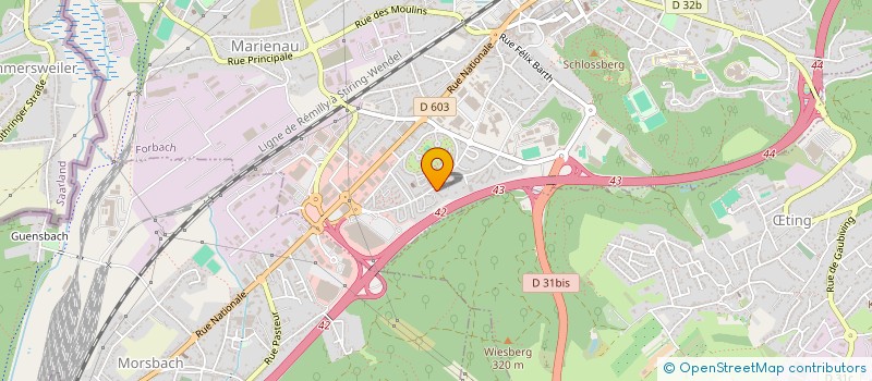 localisation de l'entreprise 524 810 777   FORBACH