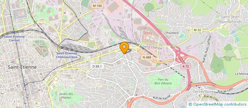 localisation de l'entreprise 524 899 598   SAINT-ETIENNE