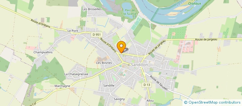 localisation de l'entreprise 524 934 460 à SANDILLON