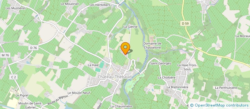 localisation de l'entreprise 525 044 343   CHATEAU-THEBAUD