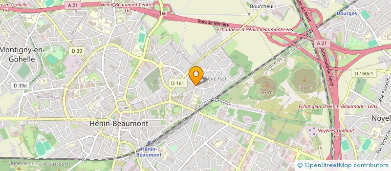 localisation de l'entreprise 525 117 420  à HENIN-BEAUMONT