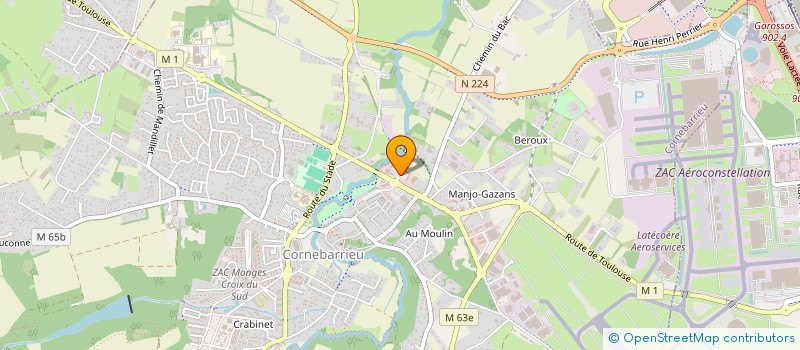 localisation de l'entreprise 525 169 124   CORNEBARRIEU