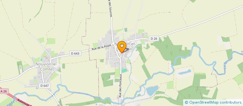 localisation de l'entreprise 525 330 700 à NOUVION-ET-CATILLON