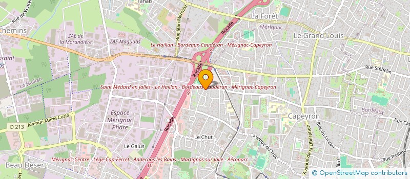 localisation de l'entreprise 525 331 757   MERIGNAC