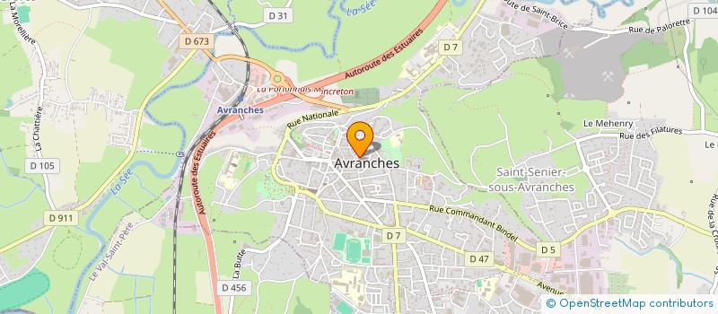 localisation de l'entreprise 525 346 631   AVRANCHES