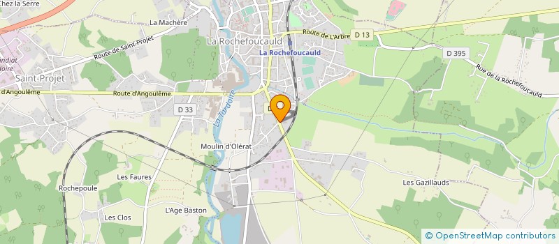 localisation de l'entreprise 525 380 952   LA ROCHEFOUCAULD-EN-ANGOUMOIS