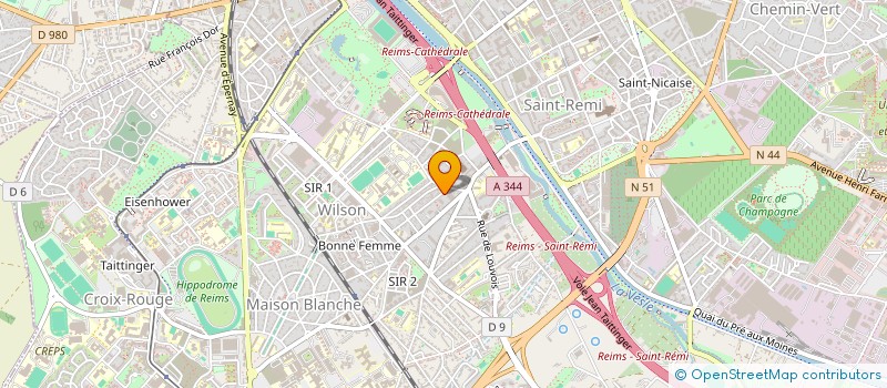 localisation de l'entreprise 525 384 806   REIMS