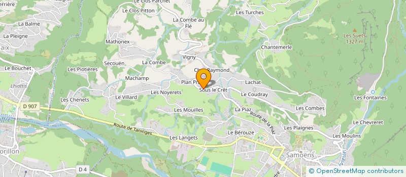 localisation de l'entreprise 527 488 373 à TANINGES