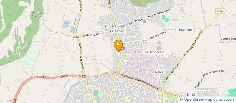 localisation de l'entreprise 527 495 717   MOURS-SAINT-EUSEBE