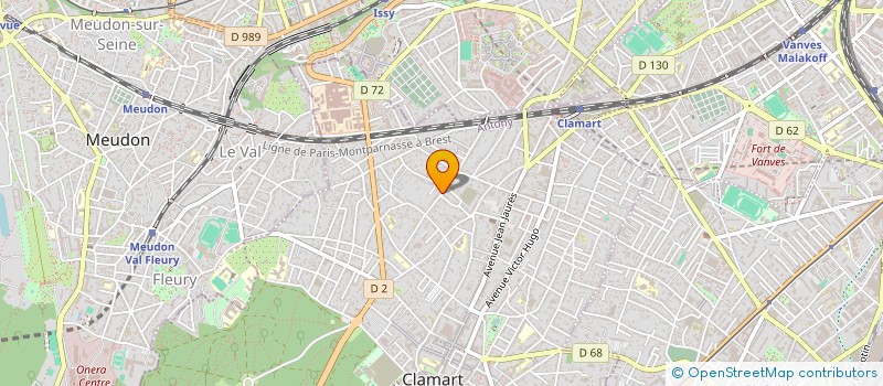 localisation de l'entreprise 527 530 158 à CLAMART