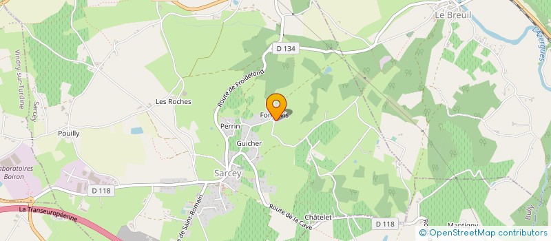 localisation de l'entreprise 527 655 120   VINDRY-SUR-TURDINE