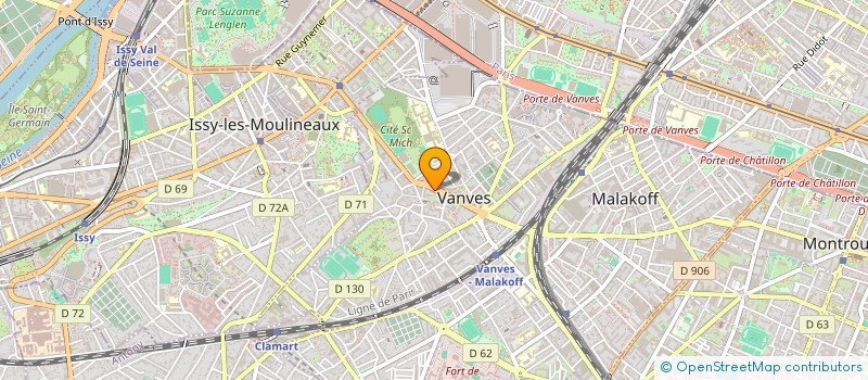 localisation de l'entreprise 527 761 886 à VANVES